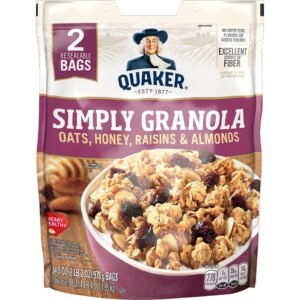 Quaker Simply Granola Avena, Miel, Pasas y Almendras 1 Unidad / 978 g / 34.5 oz