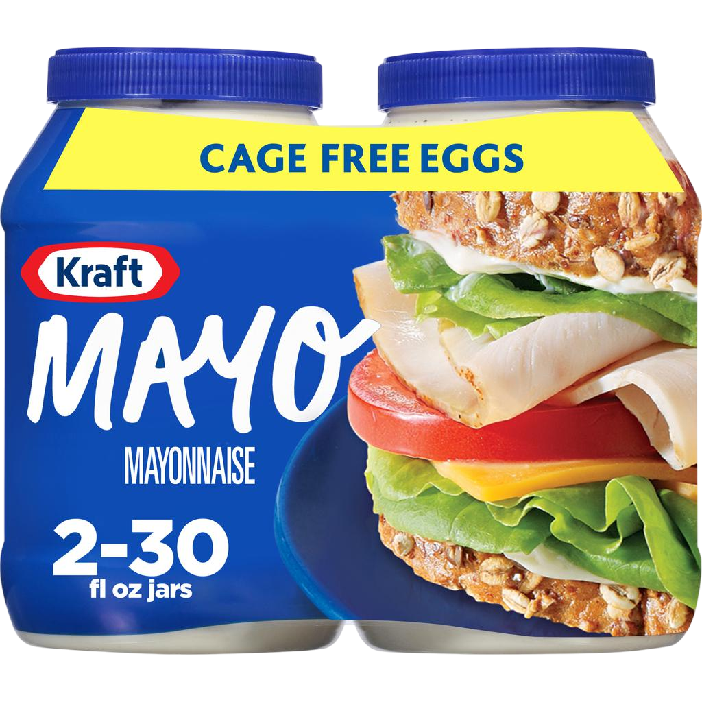 Kraft Mayonesa de Huevos de Gallina Libres 2 Unidades / 887 mL / 30 oz