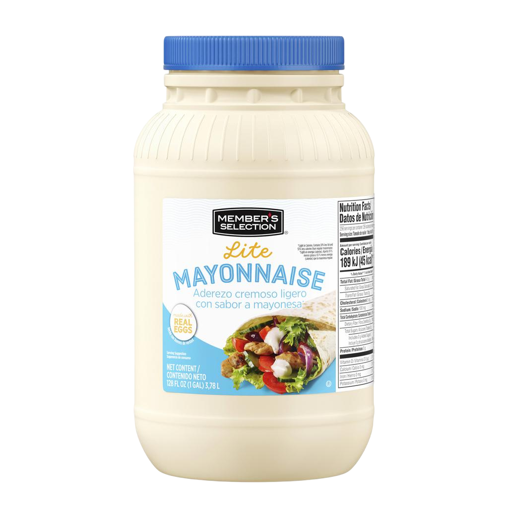 Member's Selection Lite Mayonnaise Mayonesa 3.78 L / 128 oz