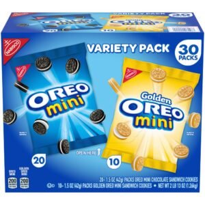 Nabisco Galletas Oreo Mini Paquete Variado 30 Unidades / 42 g / 1.5 oz