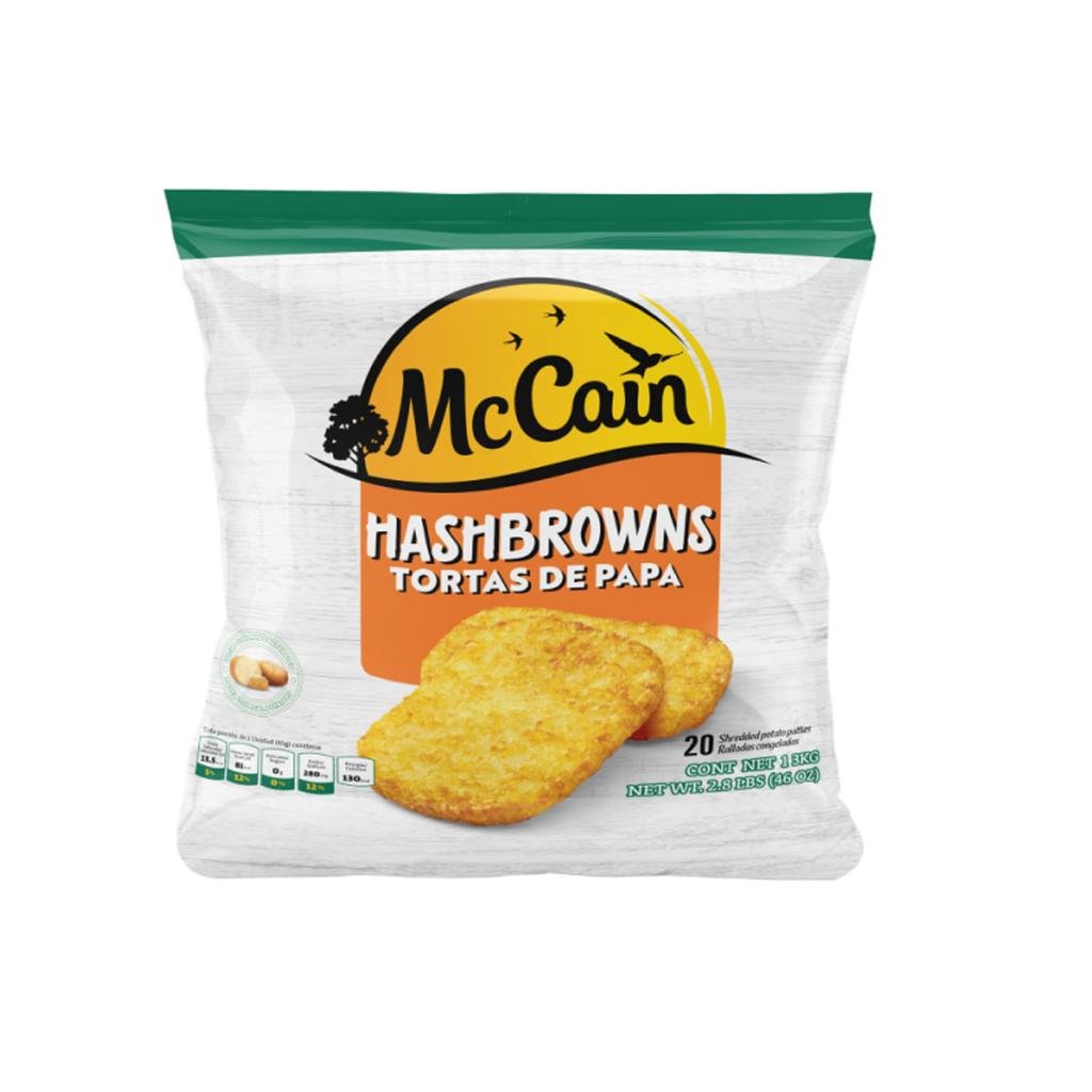 McCain Hashbrowns / Torta de Papa 1.3 kg / 2.8 lb