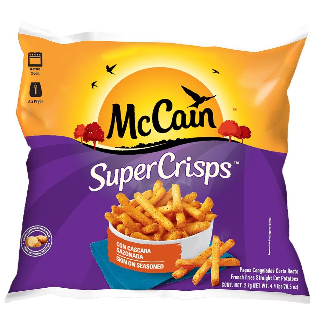 McCain Papas Sazonadas Super Crocantes 2 kg / 4.4 lb