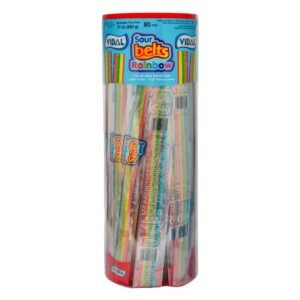 Vidal Tiras de Dulce Blando Ácido Sabor Frutas 80 Unidades / 11 g / 0.38 oz