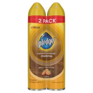 Pledge Cuidado Especial de Madera con Aroma a Naranja- Brillo y Protección 2 Unidades / 430 mL / 14.5 oz