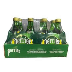 Perrier Refrescante Agua Mineral sin Azucar ni Calorías 8 Unidades / 330 mL