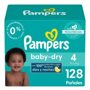 Pampers Pañales Baby Dry Talla 4