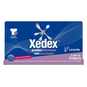 Xedex Detergente en Polvo con Suavizante para Ropa 2 Unidades / 4.5 kg
